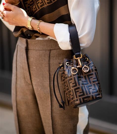 outfit fendi bucket bag|Fendi bucket bag used.